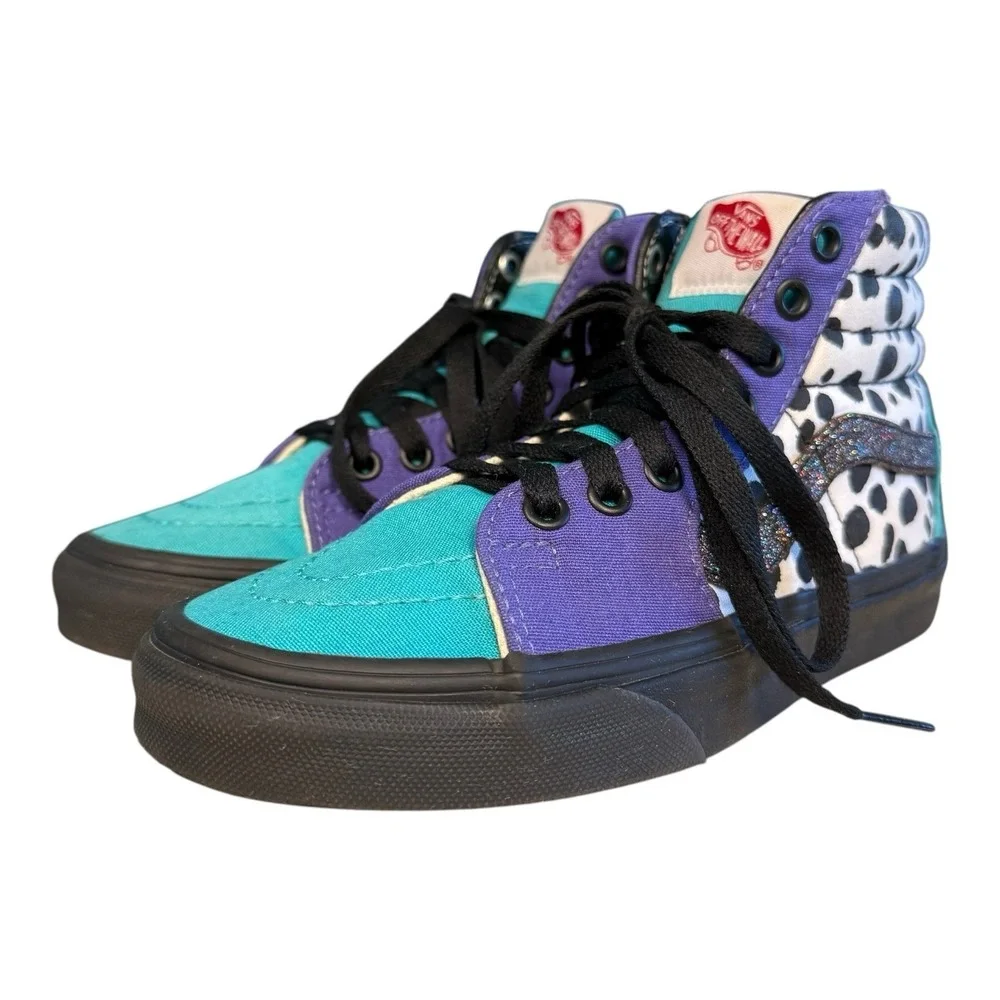 Vans  Off the Wall 721454 Multicolor High Top Sneaker Shoes Sz W5 M3.5 Unisex